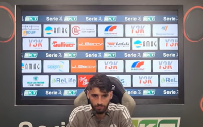 Matteo Di Gennaro dopo la gara con il Brescia
