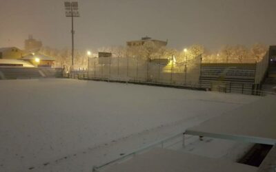 Cade la neve, il derby con la Pro Vercelli non si gioca