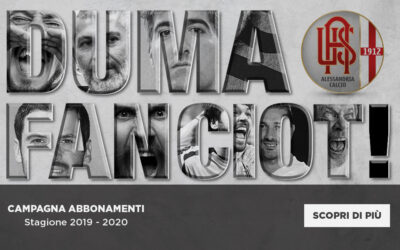 Riparte una nuova stagione, riparte la campagna abbonamenti… da domani DUMA FANCIOT!
